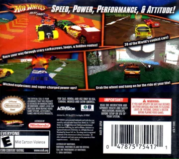 Hot Wheels - Beat That! (Europe) (Fr,De,It) box cover back